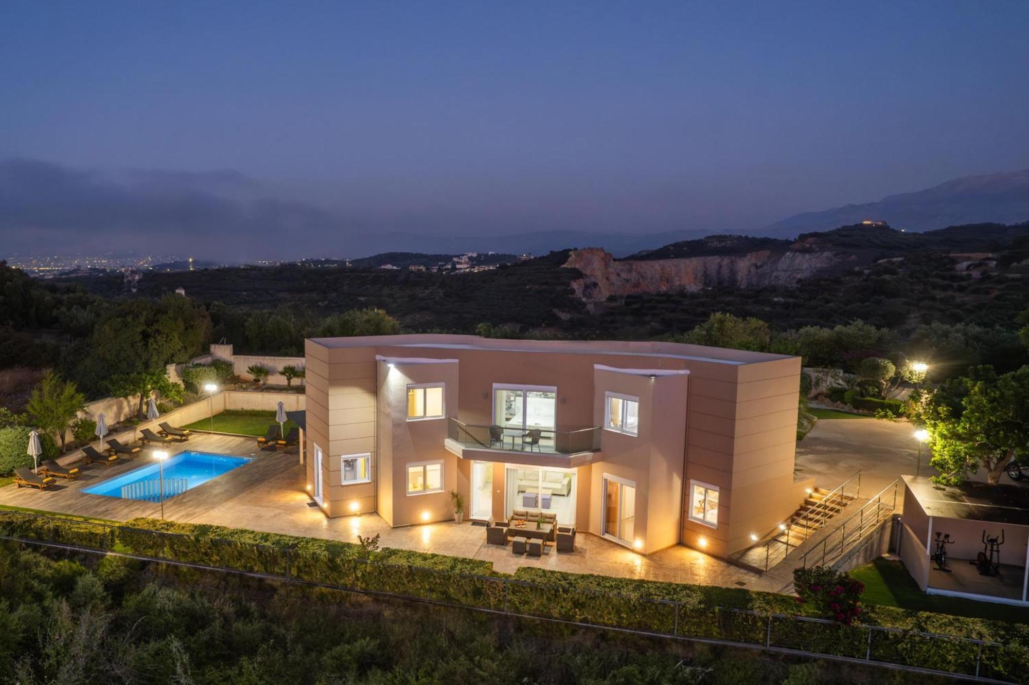 Villa Ariella With Sea View Agia Marina Dış mekan fotoğraf