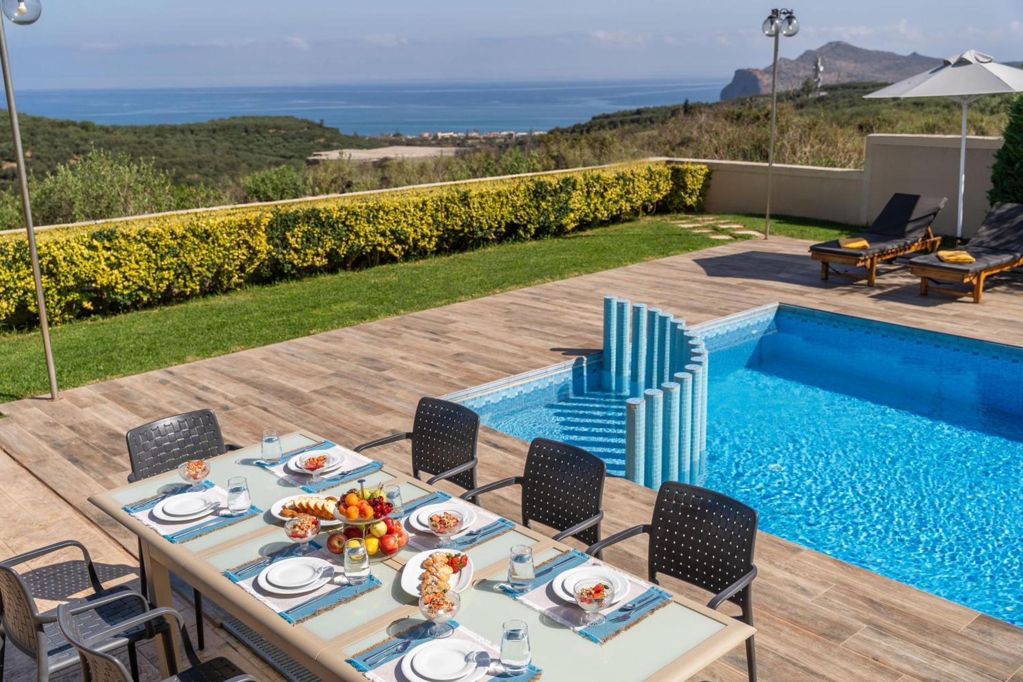 Villa Ariella With Sea View Agia Marina Dış mekan fotoğraf